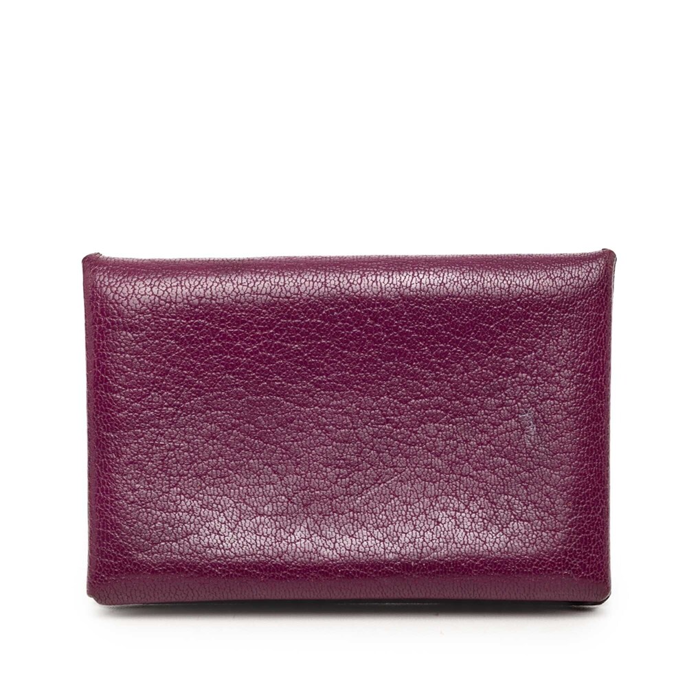 Pre-Loved Hermes Chevre Mysore Calvi Card Holder